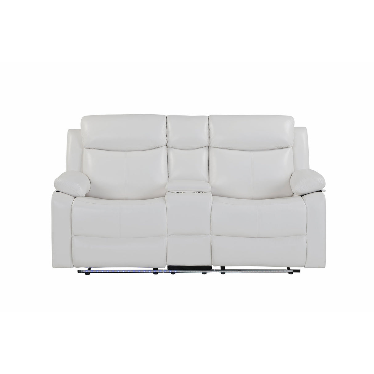 Blanche - Console Reclining Loveseat With LED Lights