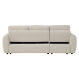 Nuriel - Reversible Sectional Sofa With Sleeper & Storage