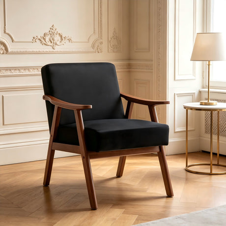 Accent Chair, Classic Mid Century Modern For Extra Seating