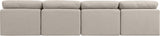 Indulge - Linen 4 Seat Modular Armless Sofa