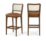 Atrium - Upholstered Bar Stool (Set of 2) - Brushed Brown Frame