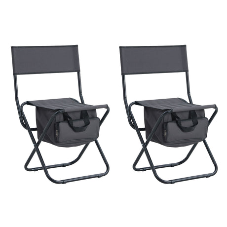 Folding Outdoor Chairs With Storage Bag, Portable Chair For Indoor, Outdoor Camping, Picnics And Fishing