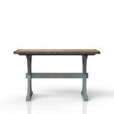 X Based Counter Height Casual Dining Table - Aqua Blue