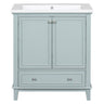 Modern Bathroom Vanity With Sink Combo, Multi Functional Cabinet With Doors And Drawer