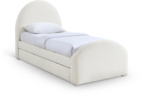 Andaz - Chenille Fabric Upholstered Trundle Bed