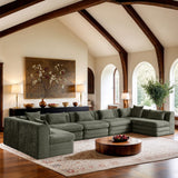 Stellar - 7 Piece Chenille Fabric Upholstered Modular Sectional