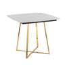 Folia - Dinette Table - Gold Metal