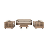 Vivid - Outdoor Patio 4 Piece Conversation Set