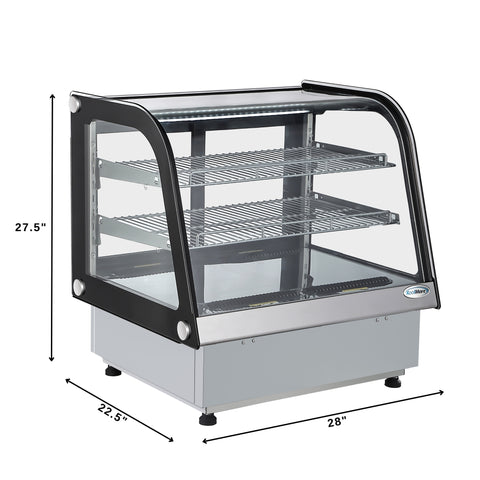 27 in. Drop-In Countertop Display Refrigerator in Black (DICDC-120-BK)