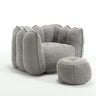 Soft Chenille Bean Bag Chair With High Resilient Foam