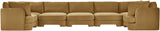 Hammond - Velvet Performance Fabric Upholstered 7 Piece U-Shaped Sectional