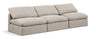 Indulge - Linen 3 Seat Modular Armless Sofa