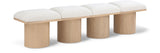 Pavilion - 4 Piece Modular Bench With Natural Base