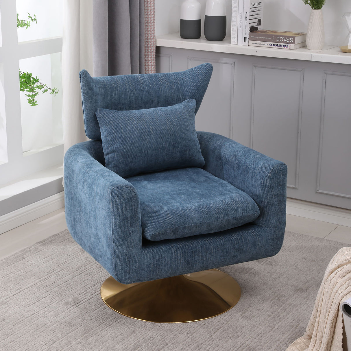 Classic Mid-Century 360 Degree Swivel Accent Chair