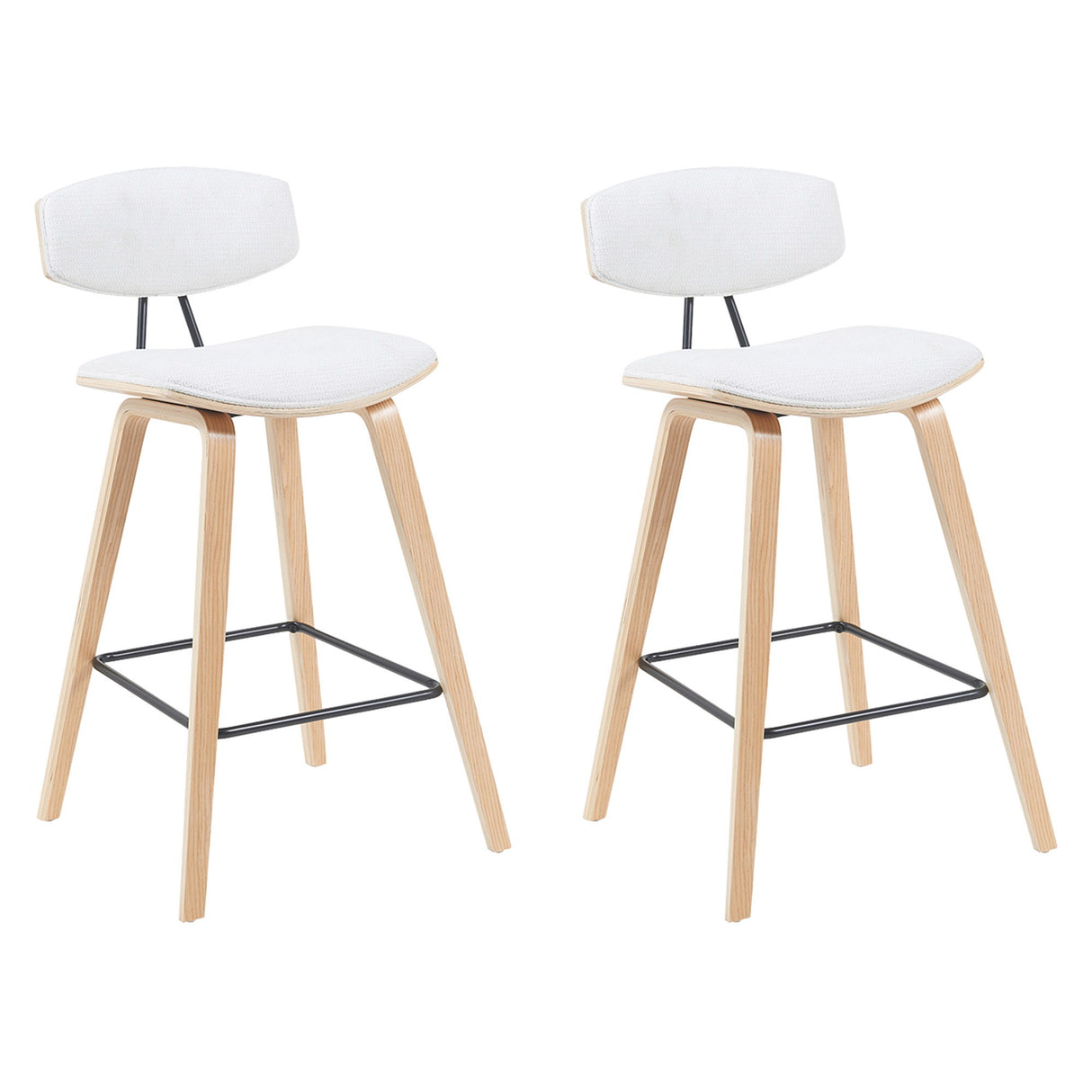 Fox - Swivel Counter Height Stool - Light Brown