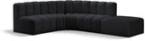 Arc - Velvet 5 Piece Corner Modular Sofa