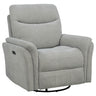 Beacon - Power Swivel Recliner With USB Charging And Adjustable Recline