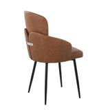 Dahlia - Contemporary Dining Chair (Set of 2) - Black Metal