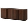 TV Stand With Fluted Tambour Style Door