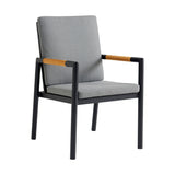Royal - Aluminum And Teak Outdoor Dining Chair (Set of 2)