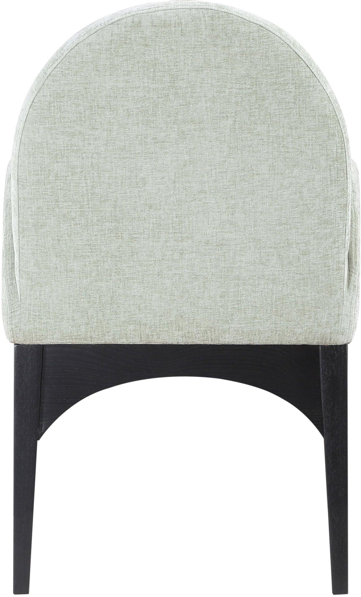 Waldorf - Chenille Dining Arm Chair With Black Legs