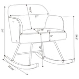 Valera - Upholstered Mid Back Rocking Chair