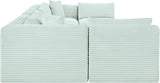Shaggy - 7 Piece Modular U-Shaped Armless Sectional