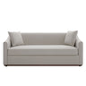 3 Seater Sofa With Wrap Around Armrests And Throw Pillows