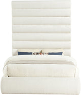 Adam - Boucle Fabric Bed With 89" Headboard