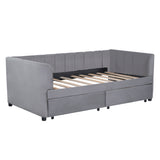 Upholstered Daybed With Ergonomic Design Backrest