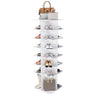 Spinning Shoe Rack, Free Standing 360° Revolving Shoe Organizer
