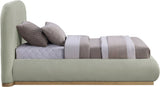 Vaughn - Chenille Bed With Natural Base
