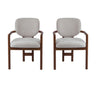 Upholstered Arm Dining Chairs (Set of 2)