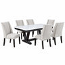 Dining Set With Upholstered Wing Back Chairs