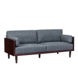 Mid - Century 3 Seater Sofa With Pillow Cushions