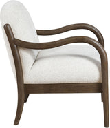 Helmsley - Performance Fabric Upholstered Accent Chair - Brown Frame
