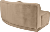 Avra - Velvet Performance Fabric Upholstered Armless Sofa
