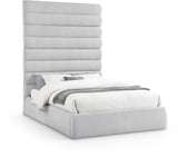 Adam - Linen Fabric Bed With 89" Headboard
