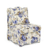Stylish Flannel Dining Chair With Soft Cushion And Backrest