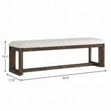 Backless Upholstered Dining Bench