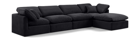 Indulge - Velvet 5 Piece Modular Sectional With Chaise