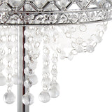Droplet - 60" Floor Lamp - Polished Chrome And Clear Crystal Accents