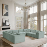 Shaggy - 8 Piece Modular U-Shaped Sectional
