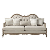 Chelmsford - Sofa With 5 Pillows - Beige Fabric & Antique Taupe