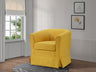 Tucker - Woven Fabric Swivel Barrel Chair