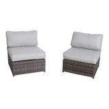 Handcrafted 4 Person Outdoor Seating Group With Plush Cushions - Espresso