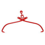 Heavy Duty Log Lifting Tongs Grapple Timber Claw - Red