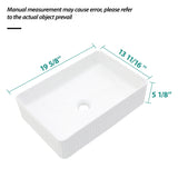 Modern Ceramic Rectangular Vessel Bathroom Sink