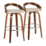 Grotto - 30" Fixed-Height Barstool (Set of 2) - Beige