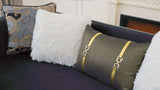 HD-9042 - Sofa - Silver / Black / Gold